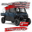 2026+ Can-Am Defender MAX HD11 Limited/Cab Stereo Tops (4-Door) Can-Am