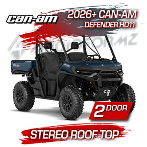 2026+ Can-Am Defender HD11 Stereo Tops (2-Door) Can-Am