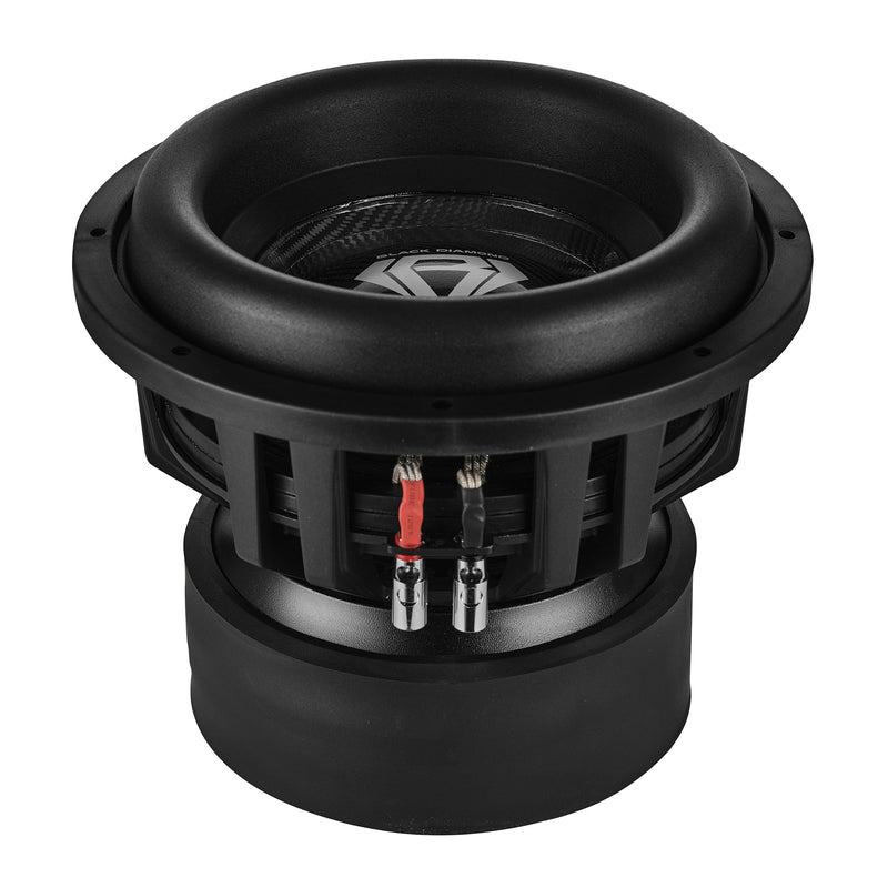 Black Diamond 12" High Excursion Subwoofer with Carbon Fiber Cone | 3500W RMS / 7000W MAX | Dual 1-Ohm Voice Coil