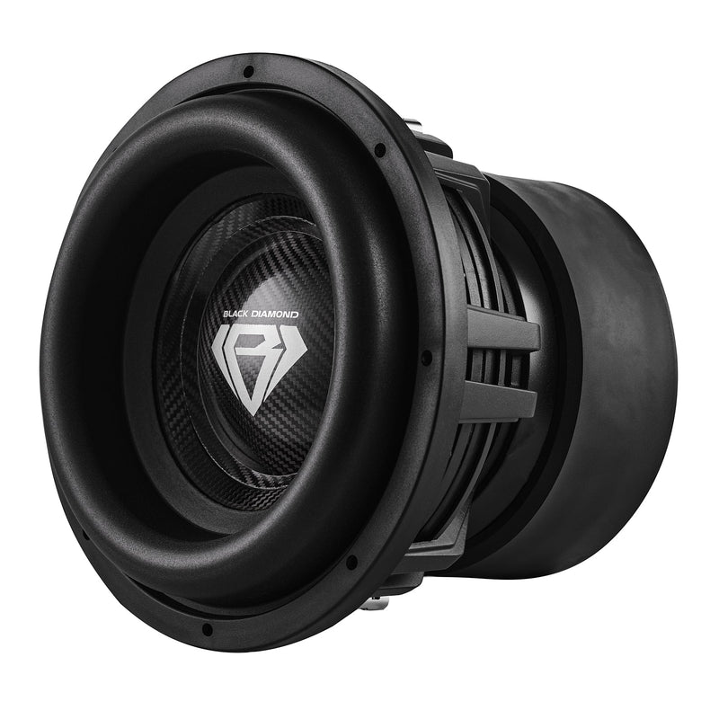 Black Diamond 12" High Excursion Subwoofer with Carbon Fiber Cone | 3500W RMS / 7000W MAX | Dual 2-Ohm Voice Coil