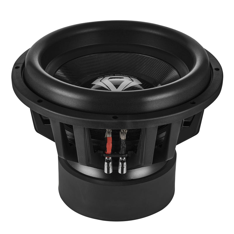 Black Diamond 15" High Excursion Subwoofer with Carbon Fiber Cone | 3500W RMS / 7000W Peak | Dual 2-Ohm Voice Coil