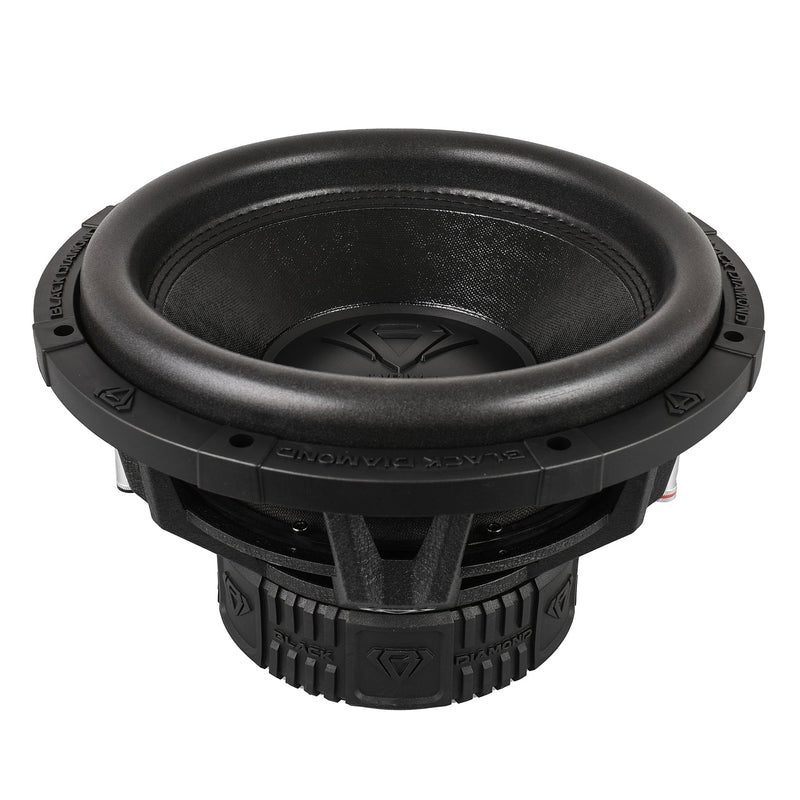 Black Diamond 12” Dual 3” Voice Coil Subwoofer with Aluminum Basket | 4-Ohm