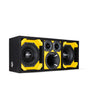 KTPON-208YELLOW / DUAL 8'' YELLOW/BLACK LOADED PORTED  BOX (Tweeters + Driver) Comando Audio Inc.