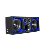 KTPON-208BLACK / DUAL 8" BLUE/BLACK Comando Audio Inc.