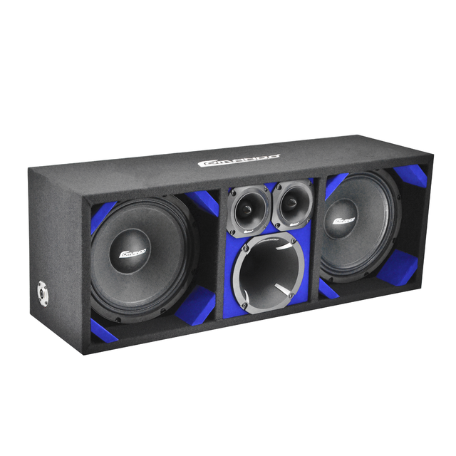 KTPON-210BLACK / DUAL 10"  BLUE/BLACK LOADED Comando Audio Inc.