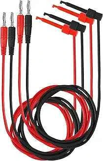 DIANN 4pcs Banana Plug to Test Hook Clips TekShack