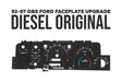 Cluster Faceplate Kit - XLT Original - Diesel - 1992-1997 Ford F-Series Chinook Auto