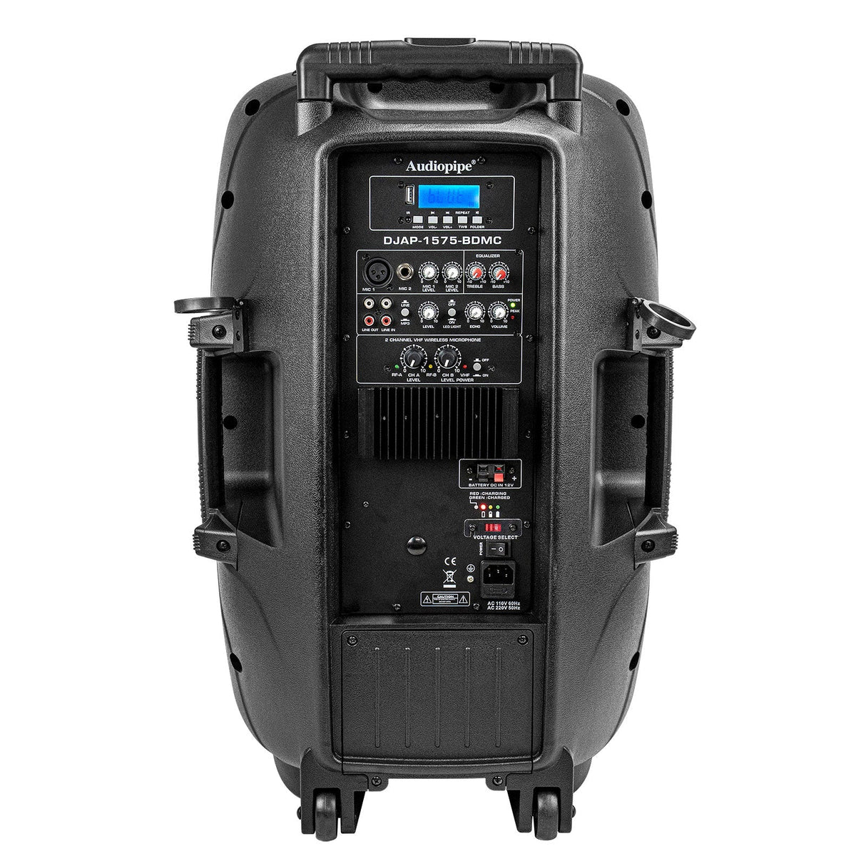15" Professional Active Loudspeaker (DJAP-1575-BDMC) Audiopipe