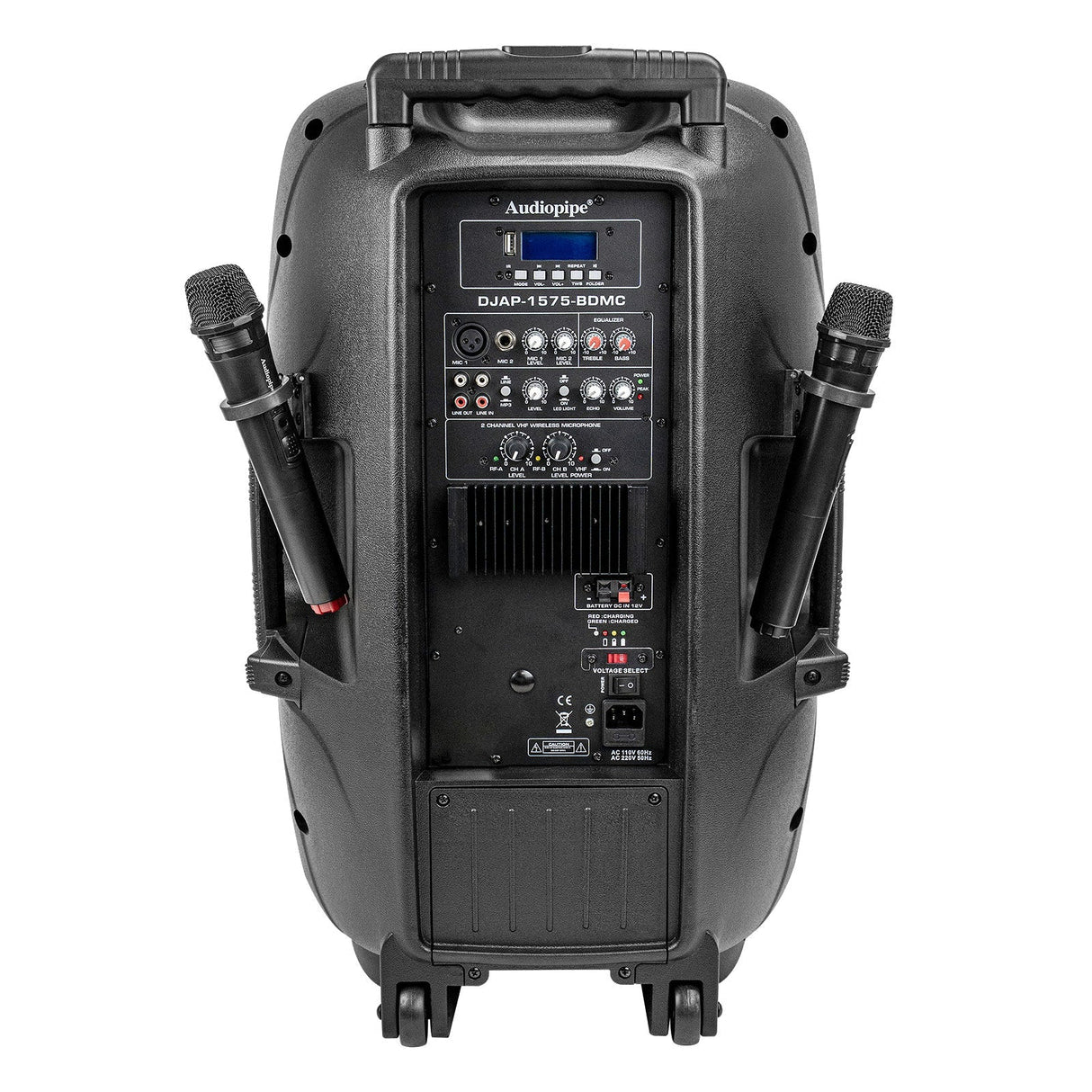 15" Professional Active Loudspeaker (DJAP-1575-BDMC) Audiopipe