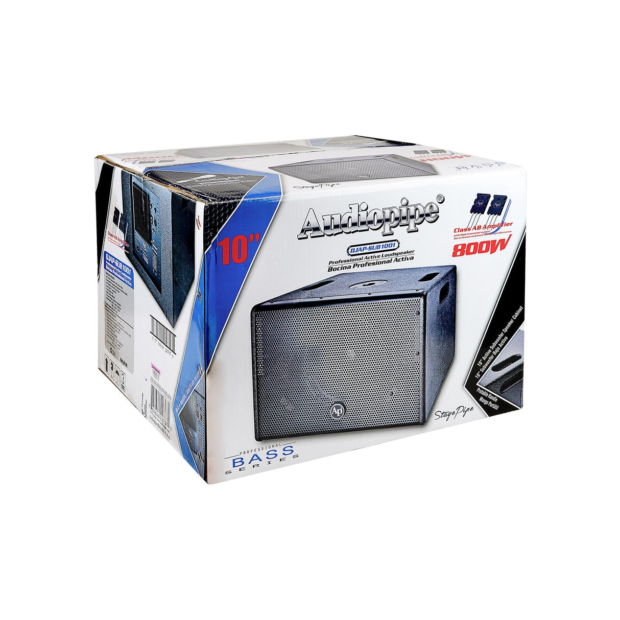 10" Professional Active Subwoofer (DJAP-SUB1001) Audiopipe