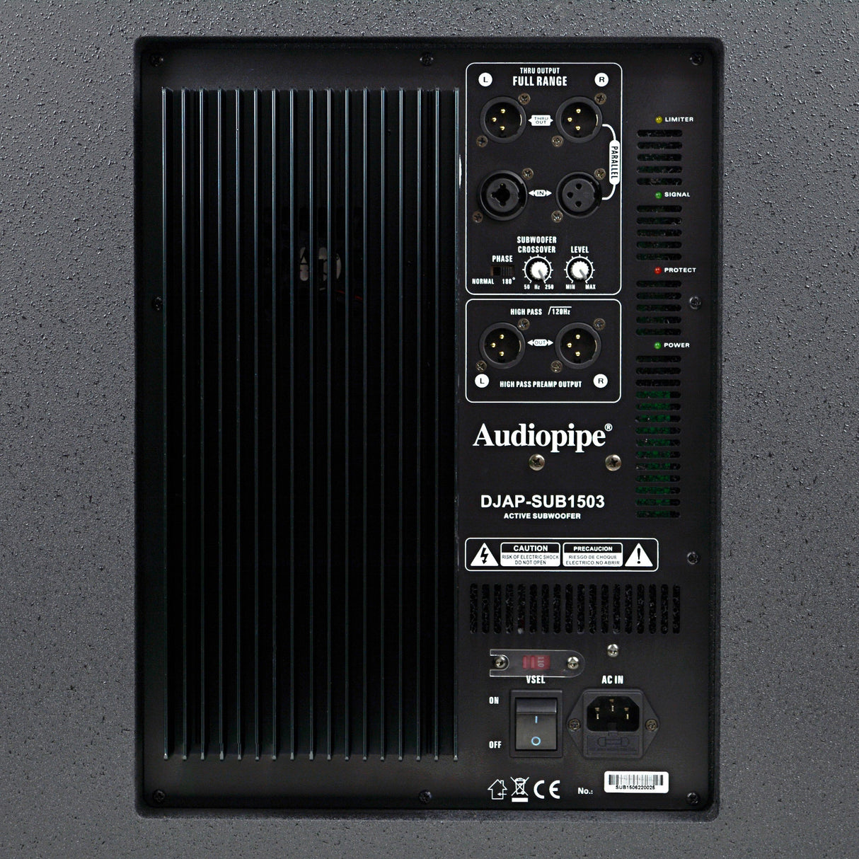 15” Professional Passive Subwoofer (DJAP-SUB1503) Audiopipe