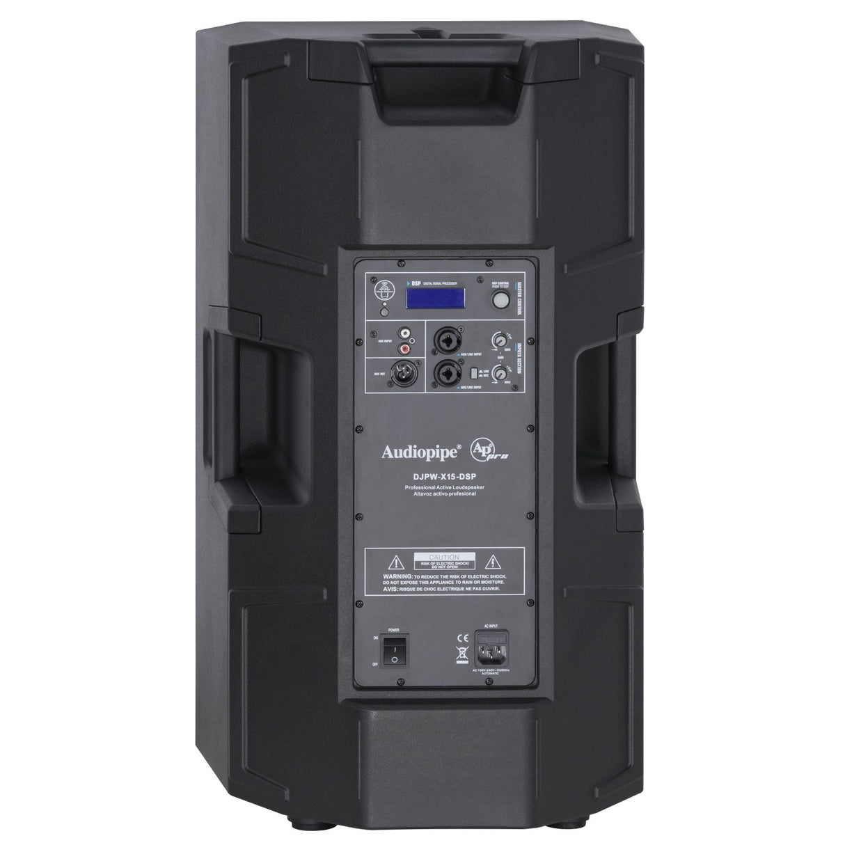 2-Way Professional Active Loudspeaker (DJPW-X15-DSP) Audiopipe