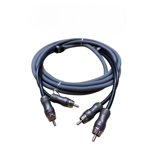 DOWN4SOUND 10FT 2-CHANNEL TWISTED PAIR RCA INTERCONNECT CABLE Down4Sound