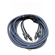 DOWN4SOUND 20FT 2-CHANNEL TWISTED PAIR RCA INTERCONNECT CABLE Down4Sound