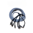 DOWN4SOUND 6 FT 4-CHANNEL TWISTED PAIR RCA INTERCONNECT CABLE Down4Sound