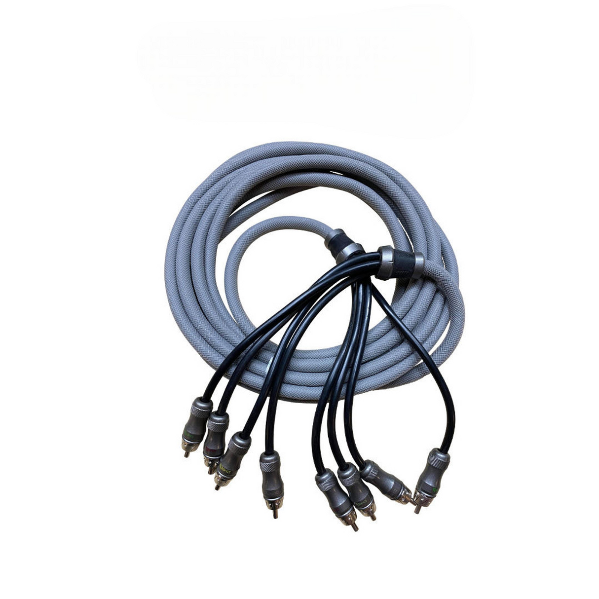 DOWN4SOUND 6 FT 4-CHANNEL TWISTED PAIR RCA INTERCONNECT CABLE Down4Sound