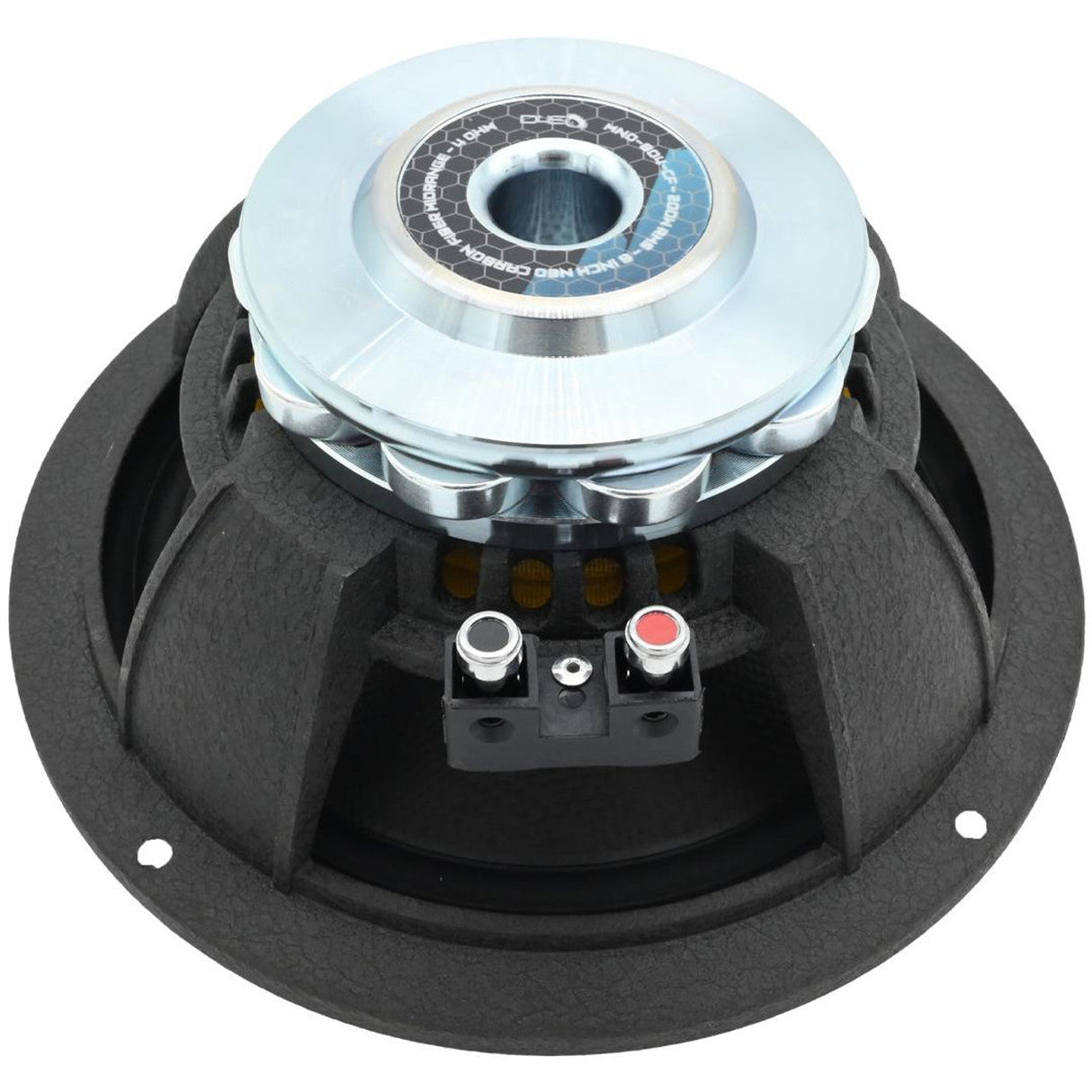 Down4Sound D4S-MND804CF 8" 200W RMS Carbon Fiber Neo+ Water Resistant Speaker (Single) Down4Sound