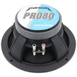 Down4Sound D4S-PRO804 8" 120W RMS Midrange Speaker (Single) Down4Sound