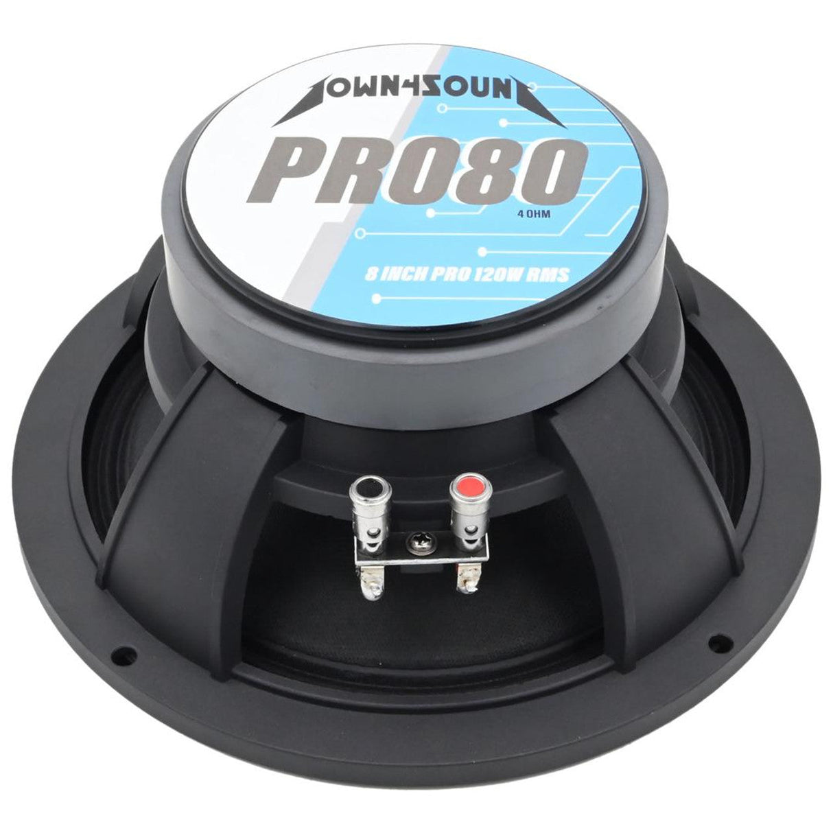 Down4Sound D4S-PRO804 8" 120W RMS Midrange Speaker (Single) Down4Sound