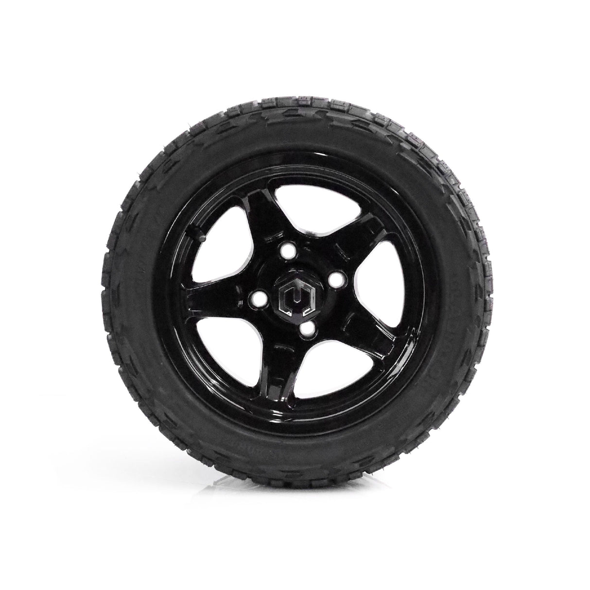 MODZ Drift 12x7 Glossy Black & X Comp X/T Tire Package