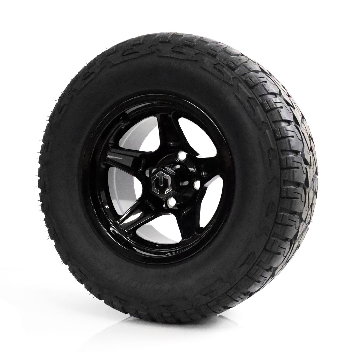 MODZ Drift 12x7 Glossy Black & X Comp X/T Tire Package