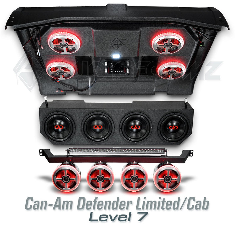 2026+ Can-Am Defender HD11 Limited/Cab Stereo Tops (2-Door)