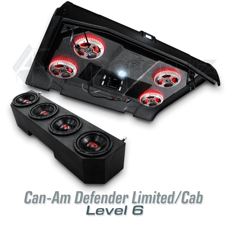 2026+ Can-Am Defender HD11 Limited/Cab Stereo Tops (2-Door)