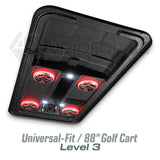 88in Universal-Fit Golf Cart Stereo Tops (4-Seat)