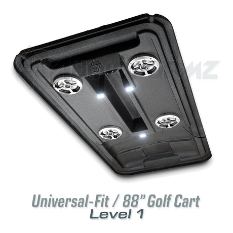 88in Universal-Fit Golf Cart Stereo Tops (4-Seat) Universal-Fit