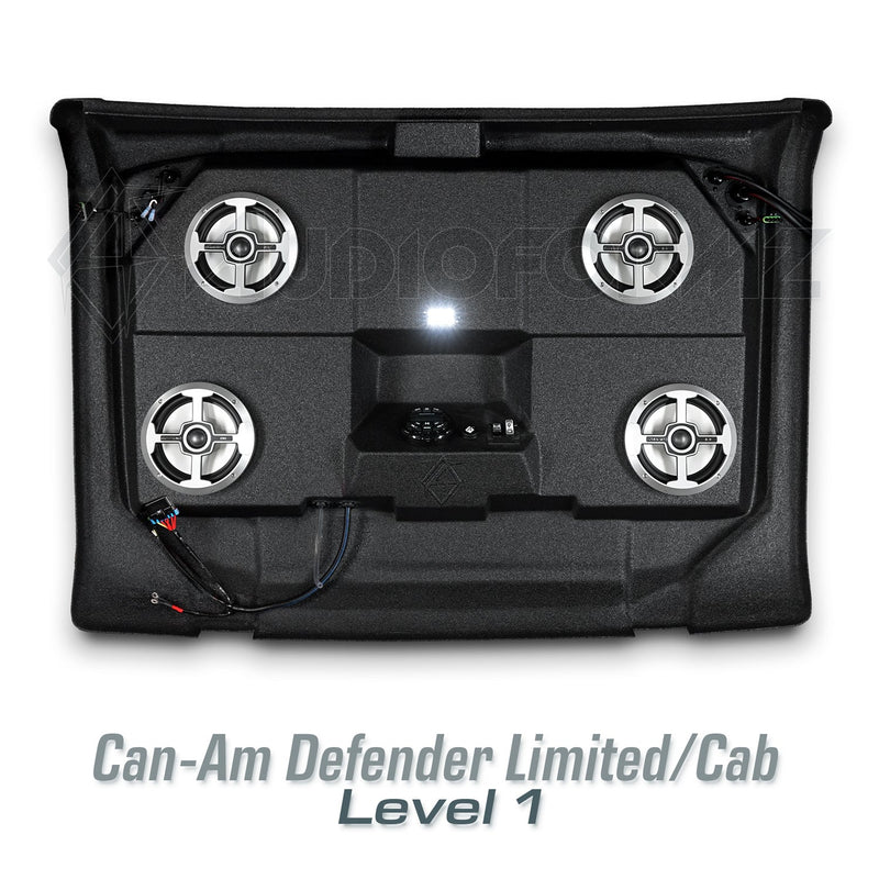 2026+ Can-Am Defender HD11 Limited/Cab Stereo Tops (2-Door)