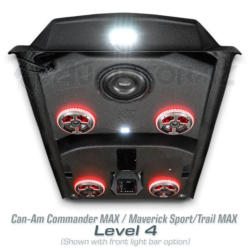 2021+ Can-Am Commander MAX / 2019+ Maverick Sport MAX Stereo Tops (4-Seat)