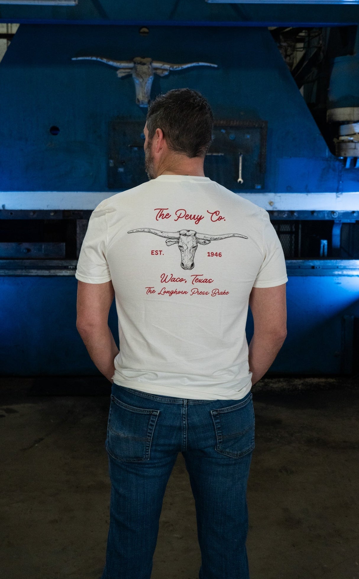 Longhorn Press Brake T-Shirt- District VIT Tee DT6000 Fortress Pro