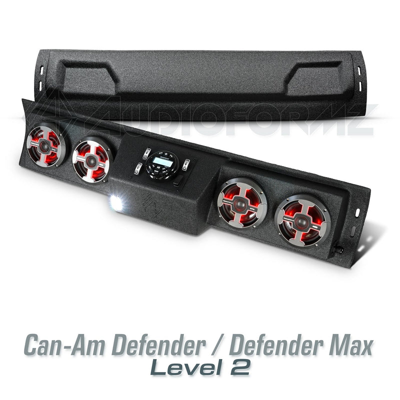 2016+ Can-Am Defender & Defender MAX Stereo Soundbar (HD7-HD10)