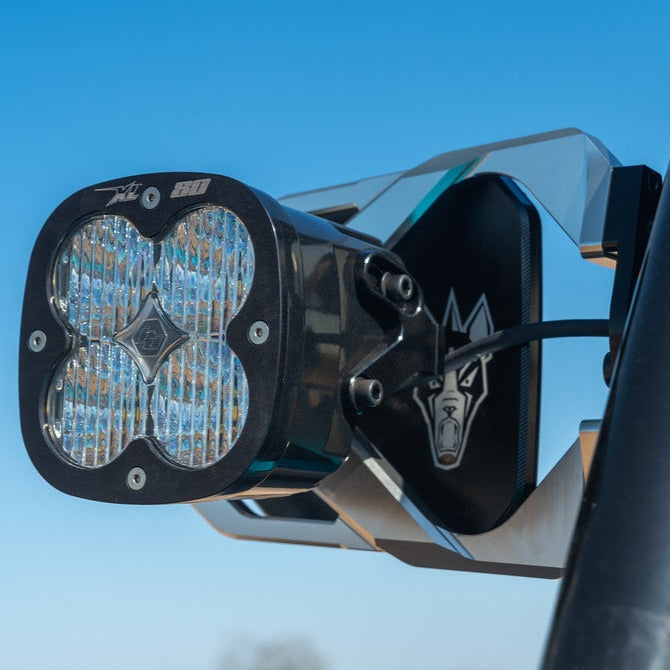 Cuero Race Mirror / Baja Designs XL80 Light Combo Chupacabra Offroad