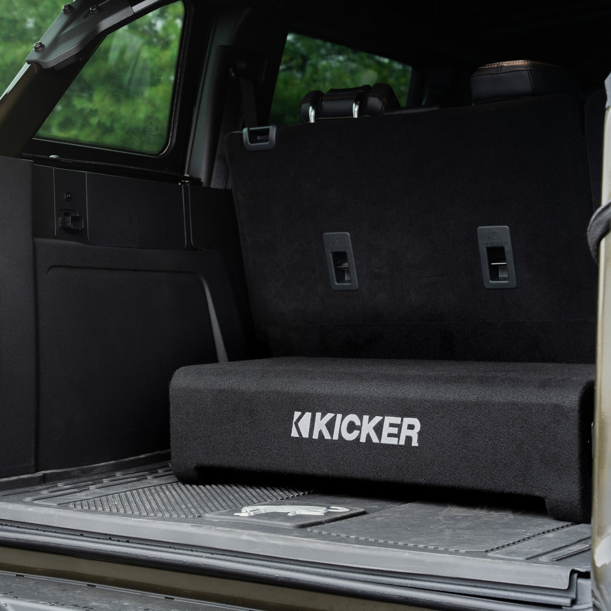 Kicker Plug and Play Powered Down-Firing 10" Enclosure Upgrade | '21- Current Ford Bronco