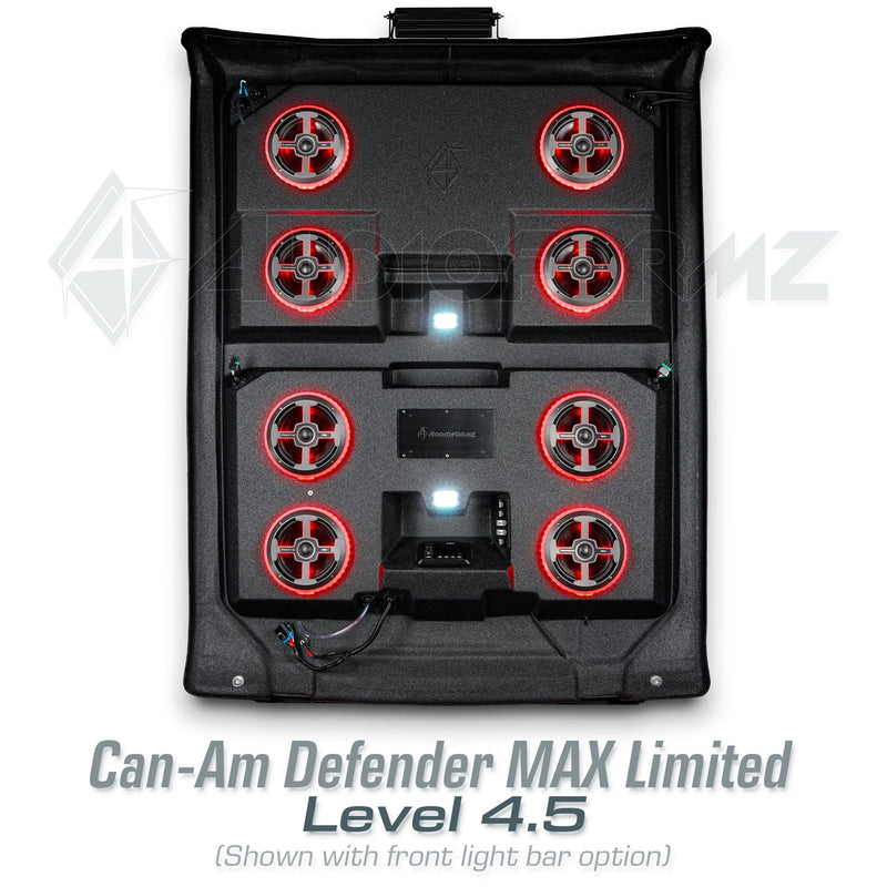2026+ Can-Am Defender MAX HD11 Limited/Cab Stereo Tops (4-Door)