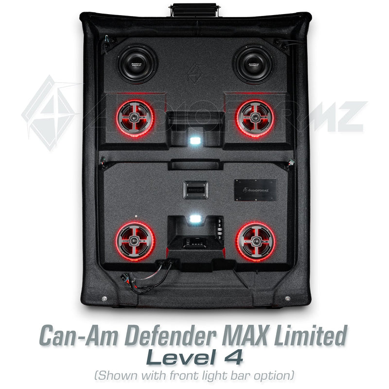 2026+ Can-Am Defender MAX HD11 Limited/Cab Stereo Tops (4-Door)