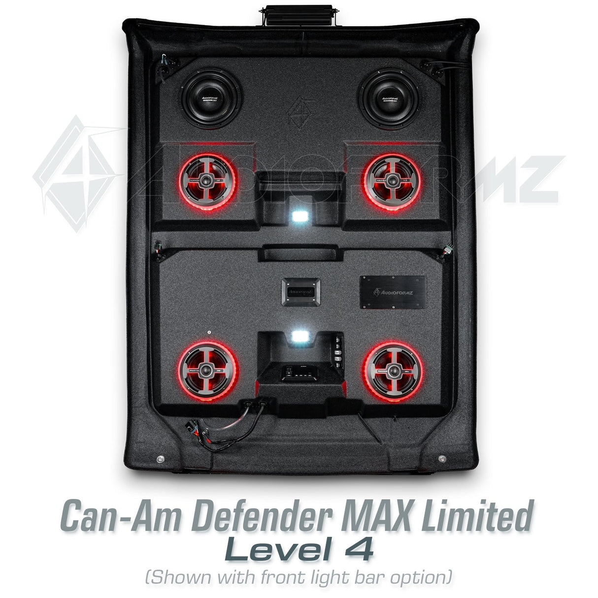 2026+ Can-Am Defender MAX HD11 Limited/Cab Stereo Tops (4-Door) Can-Am