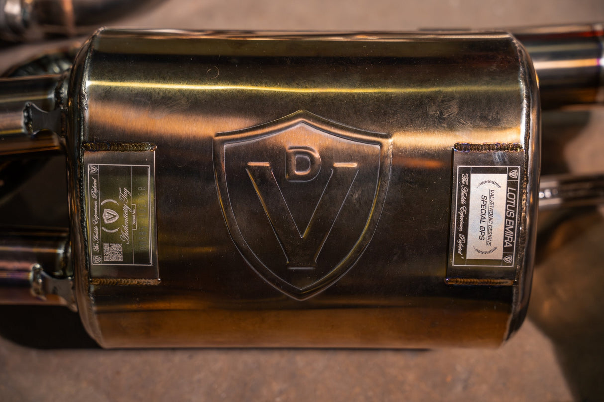 Lotus Emira Valved Sport Exhaust System Valvetronic Designs