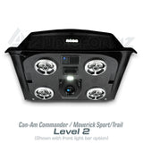 2021+ Can-Am Commander / 2019+ Maverick Sport / 2018+ Maverick Trail Stereo Tops (2-Seat) Can-Am