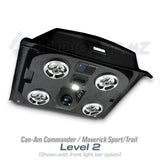 2021+ Can-Am Commander / 2019+ Maverick Sport / 2018+ Maverick Trail Stereo Tops (2-Seat)