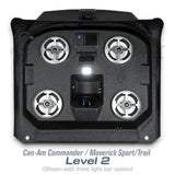 2021+ Can-Am Commander / 2019+ Maverick Sport / 2018+ Maverick Trail Stereo Tops (2-Seat)