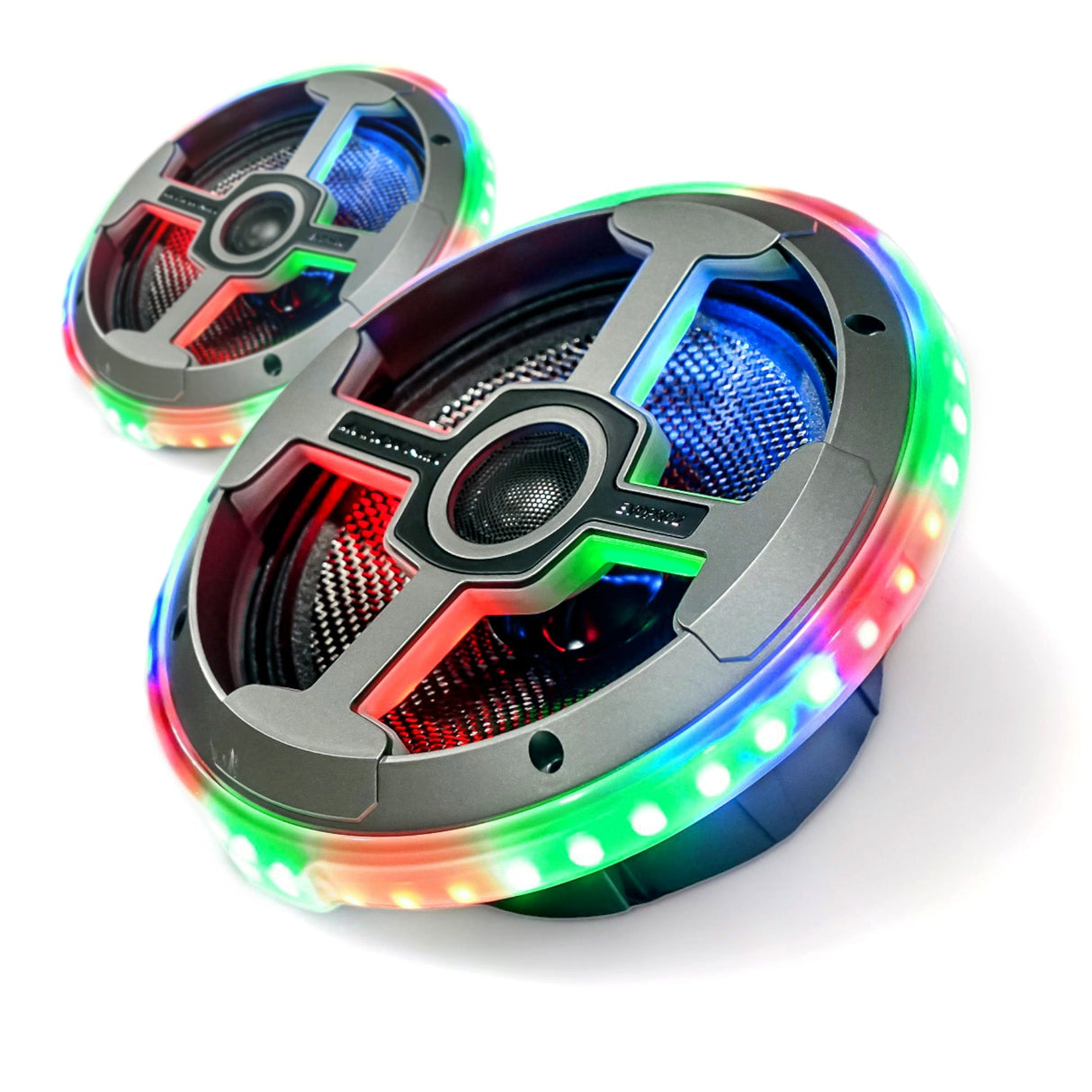 AudioFormz EVOPRO2 8in 3-Way Component Marine IC LED Loud Speakers - Pair Universal-Fit