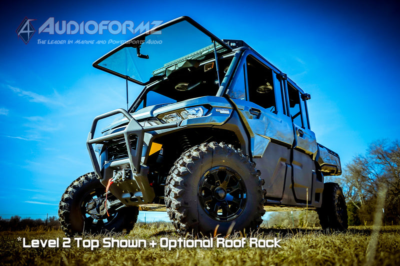 2026+ Can-Am Defender MAX HD11 Limited/Cab Stereo Tops (4-Door)