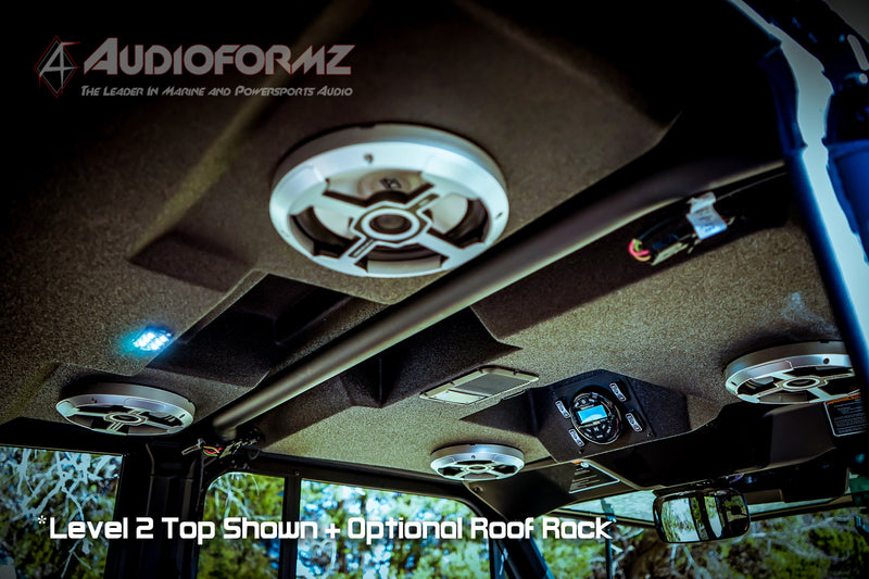 2016-2025 Can-Am Defender MAX HD7-HD10 Limited/Cab Stereo Tops (4-Door)