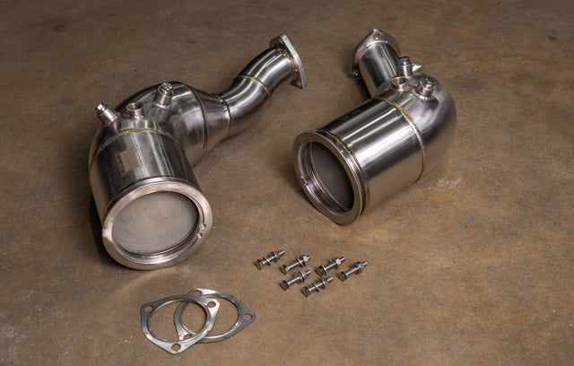 Audi C8 RS6 / RS7 400 Cell Catted Downpipes Valvetronic Designs