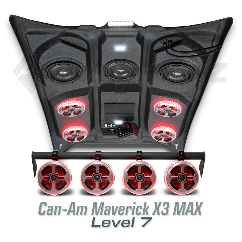 2017+ Can-Am Maverick X3 MAX Stereo Tops (4-Seat)