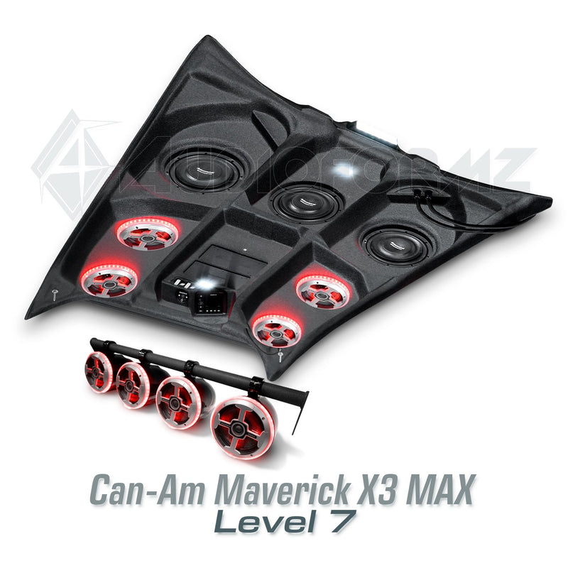 2017+ Can-Am Maverick X3 MAX Stereo Tops (4-Seat)