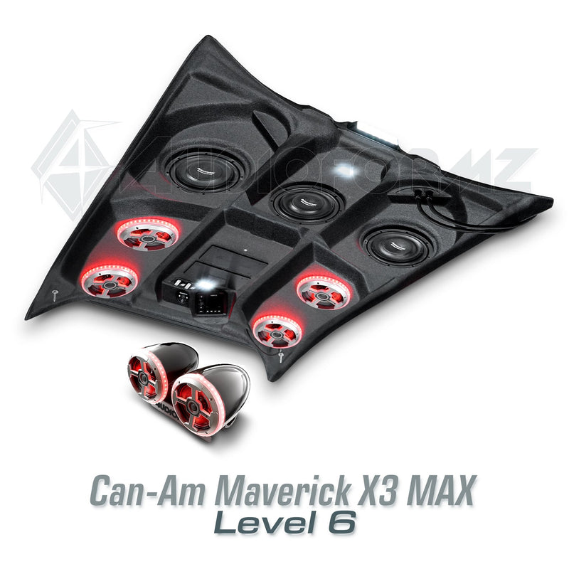 2017+ Can-Am Maverick X3 MAX Stereo Tops (4-Seat)