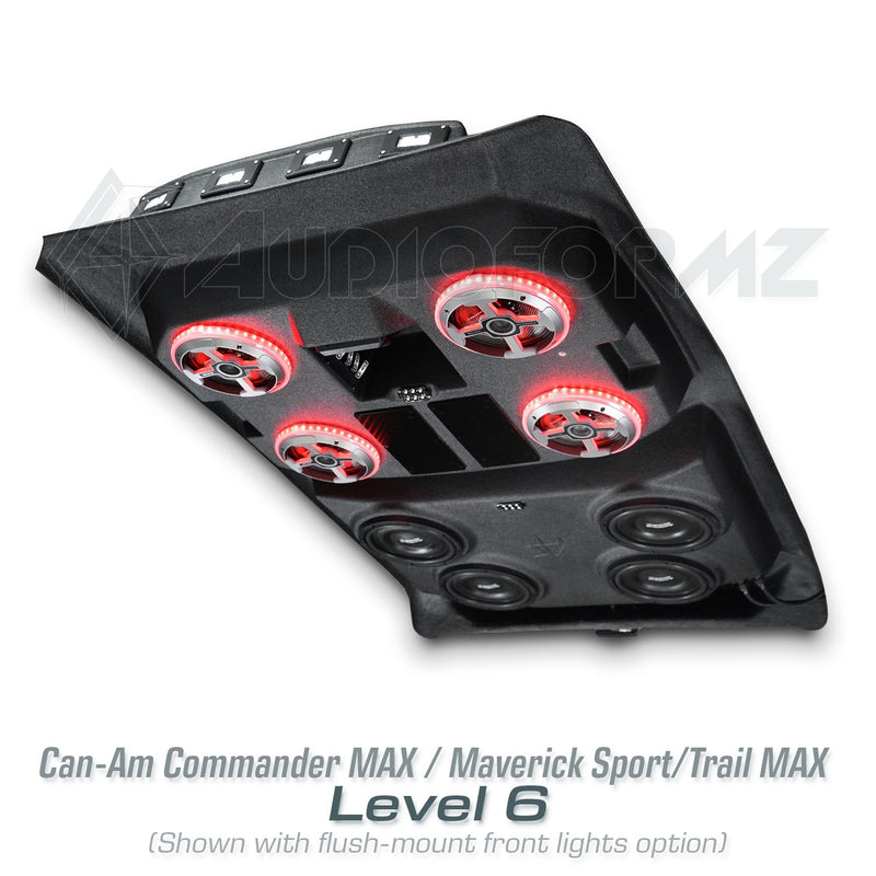 2021+ Can-Am Commander MAX / 2019+ Maverick Sport MAX Stereo Tops (4-Seat)